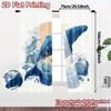 2pcs   2D FLAT PRINTING Curtains (Without Rod) Ocean Symphony Minimalist Chic Curtains Durable Polyester Curtains Home Decor