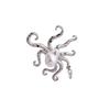 Luxury Baroque Pearl Octopus Brooch: Elegant Metal Marine-Inspired Accessory