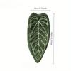 1Pc Coral Velvet Hand Towel, Plant Leaf Shape, Can Be Hung for Convenient Use,Superabsorbent,Kitchen and Bathroom Hand Towel