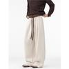 Autumn and Winter Trend Retro Thousand Bird Pattern Drape Trousers Men Ruffian Handsome Wide Leg Drawstring Versatile Loose Scimitar Casual Trousers