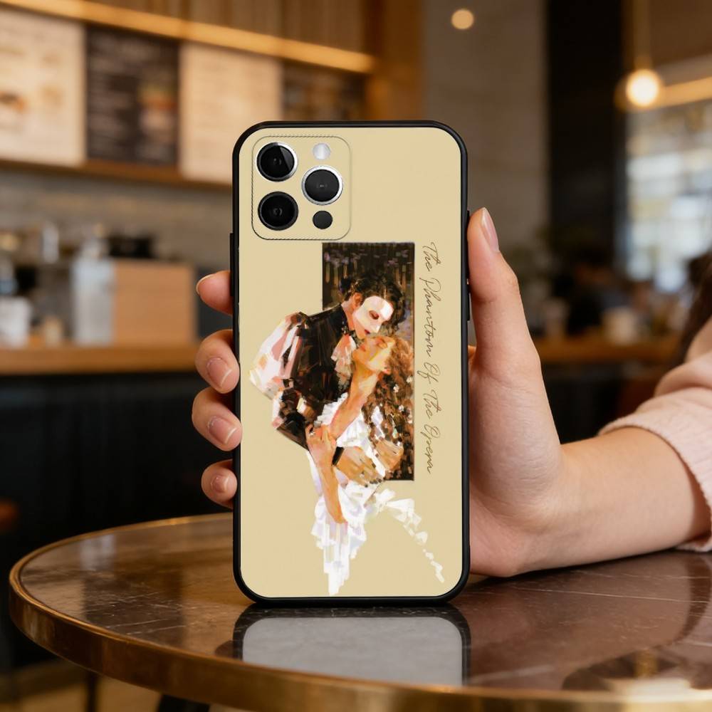 The Phantom of T-The Opera Soft Silicone Black Cover,Phone Case For iPhone 17,16,15,14,13,12,11 Plus,Pro Max,XS