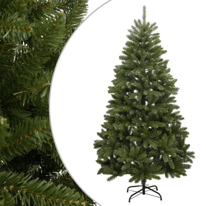 VidaXL Sapin de Noël artificiel à charnières avec support vert 210 cm 357780