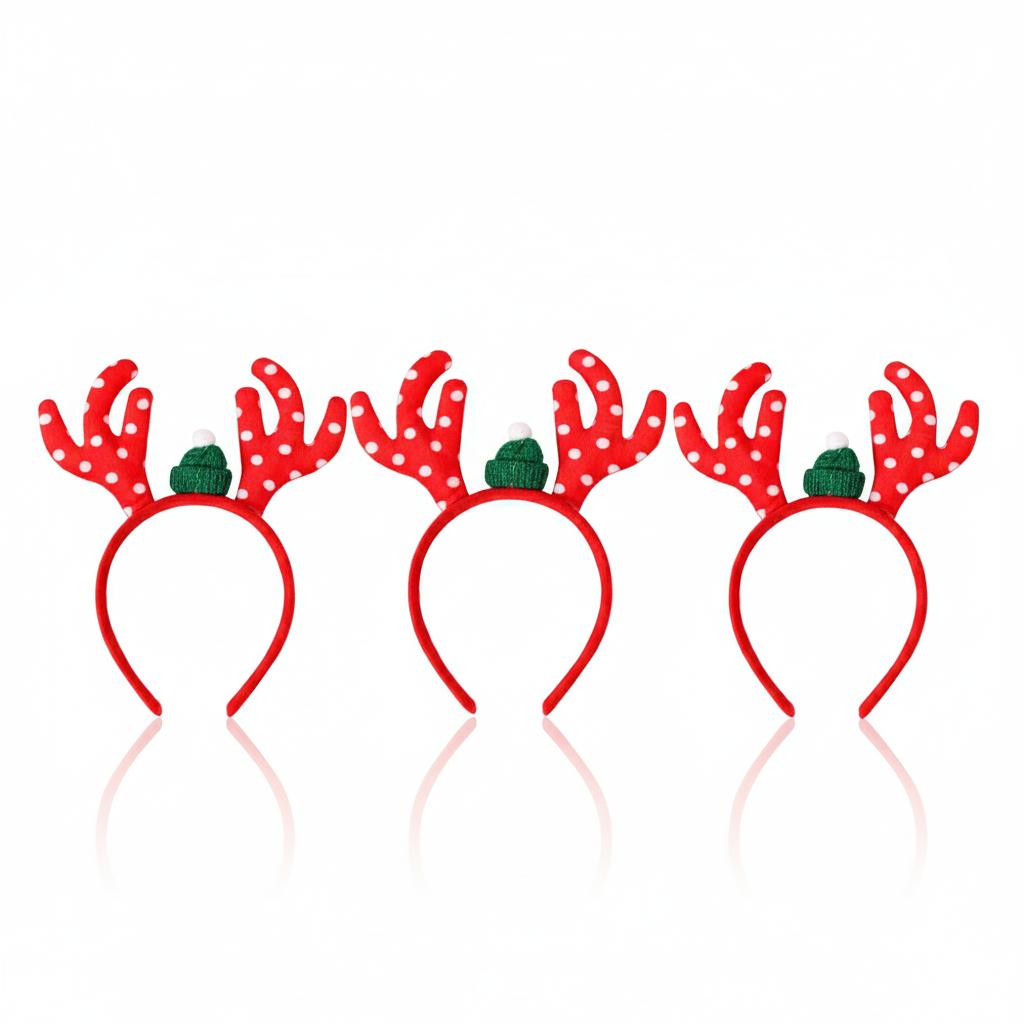 2026 Christmas Headband New Design Digital Star Antler Headband for Children Xmas Party Decoration Headwear