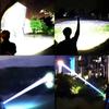 Powerful LED Flashlight Long Range Zoomable Aluminum Alloy Hand Lamp USB Rechargeable Outdoor Work Light for Outdoor Camping
