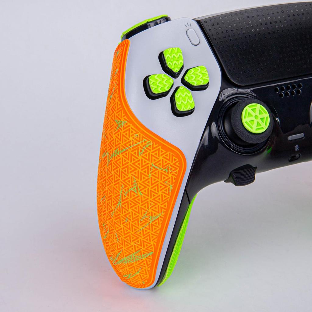 TALONGAMES PS5 DualSense Edge Controller Grip Elite with Enhanced Grip and Button Colorful Innovative No Grip Sticker Skin Kit for PlayStation 5