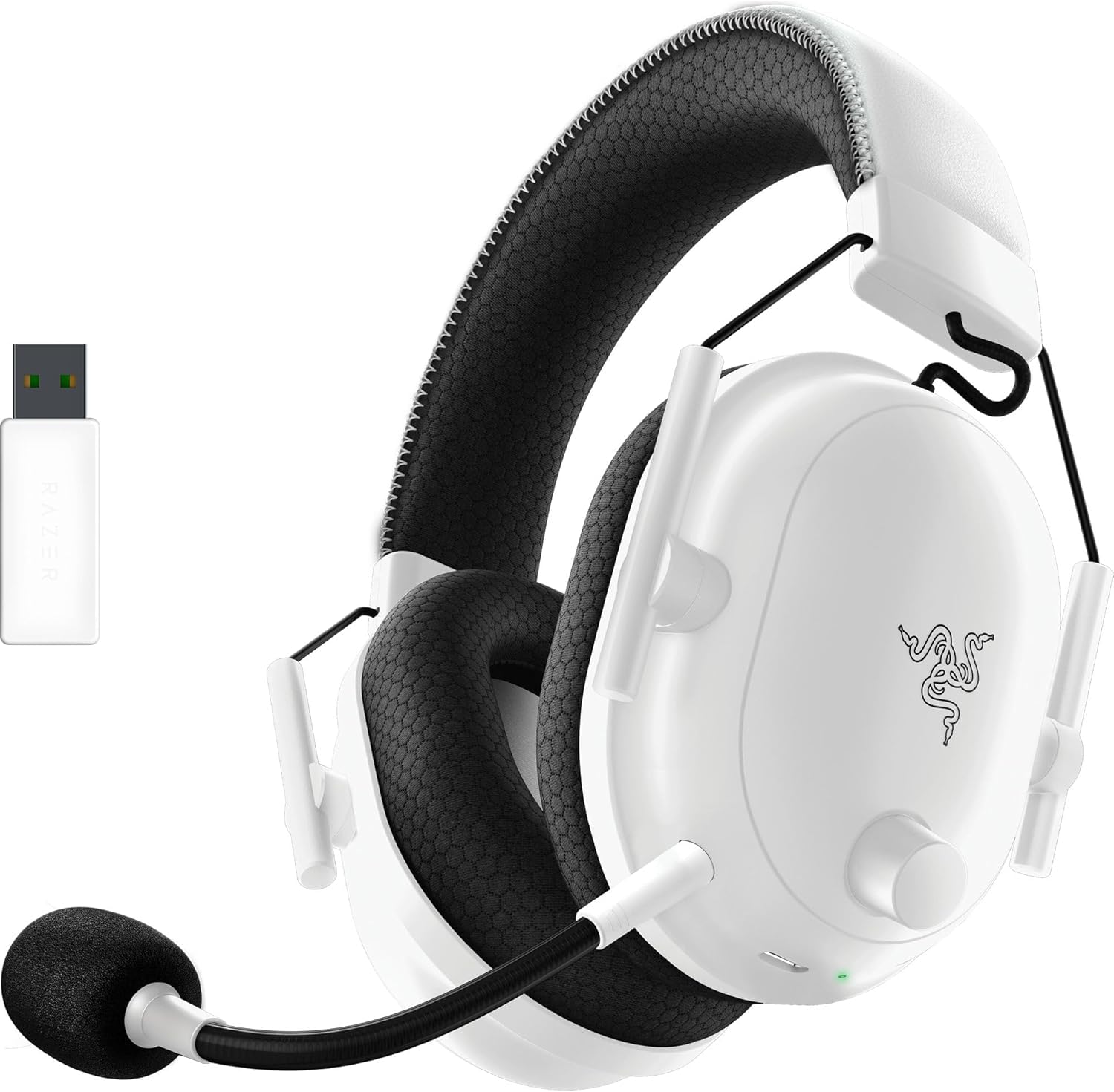 

Razer BlackShark V2 Pro White Edition Upgrade Model Wireless Gaming Headset HyperSpeed Wireless Bluetooth HyperClear Super Wideband Microphone білий