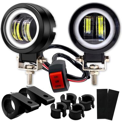 PIENSE Motorcycle LED Fog Light, General Purpose Squid, 20 W, Round, Waterproof, IP65, /24V,