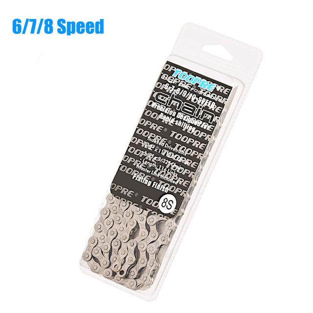 

Велосипедная цепь 8, 9, 10, 11, 12 скоростей Velocidade, 116 звеньев, серебряное покрытие, детали велосипеда для MTB, горного велосипеда 24, 27, 30, 33 6-7-8 Speed