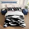 SANTOS 3‑Piece Bedding Set Soft Microfiber Duvet Cover Pillowcases Comfortable Bed Linen for Bedroom Decoration