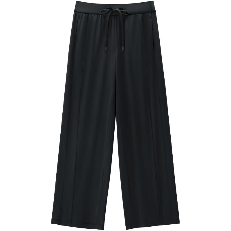 

Beneunder Wide-Leg Ice Silk Casual Pants AL206 M