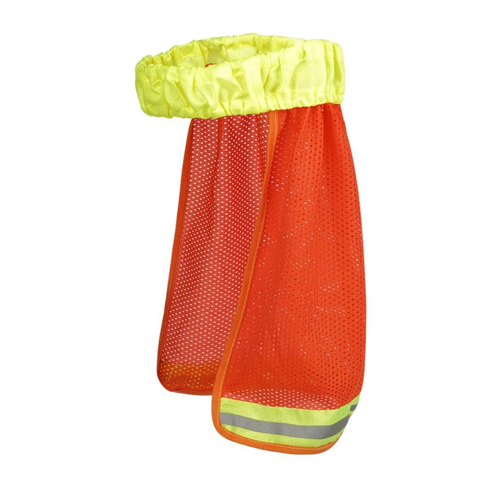 Breathable Hard Hat Sun Shade With Reflective Stripe Construction Hard Hat Cover  Work Accessory