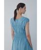 Bobeu Voluminous Shirred Long Dress_Blue 7156237002