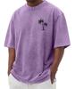 New Summer Short Sleeve Men's D Letter Halloween Theme Digital Printing T-Shirt Men