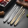 1PC Stainless Steel Barbecue Tongs Kitchen Tongs, Vegetable Tongs Reusable Barbecue Meat Tongs Cooking Tweezers Kitchen Tools