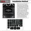 Car Interior Stickers Button Decals for Mercedes Benz A W176 B W246 C W204 E W212 SLK R172 CLS W218 GLK X204 SL R231 Steering Wheel AC Window Radio
