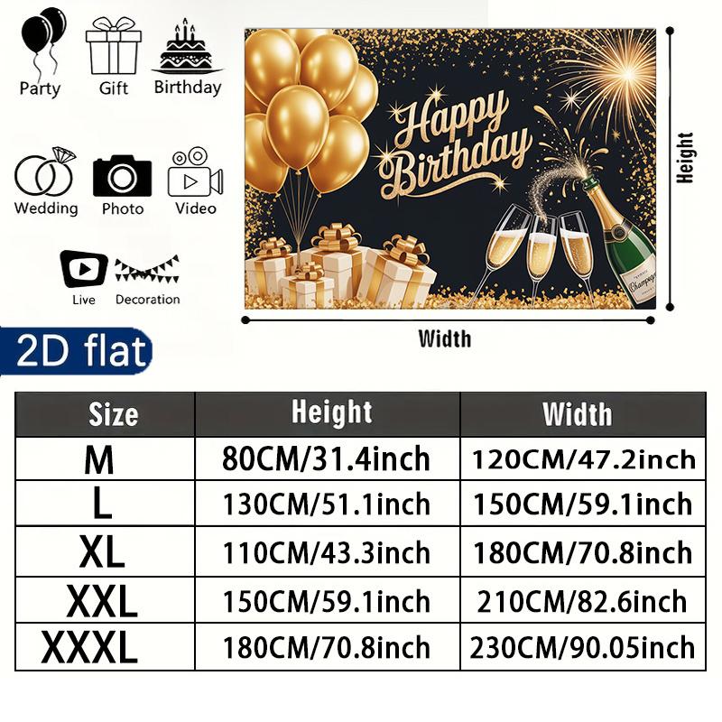 1pc Balloon Birthday Banner - Room Wall Decor