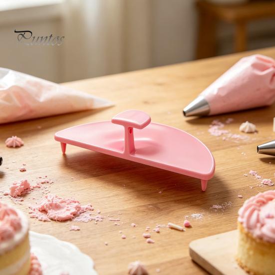 Three Piece Cake Stand 3PCS Curve Auxiliary Tools, Lightweight PLA Support Topper Holder Stakes, Decorating Ruffle Stencils for Kitchen Baking