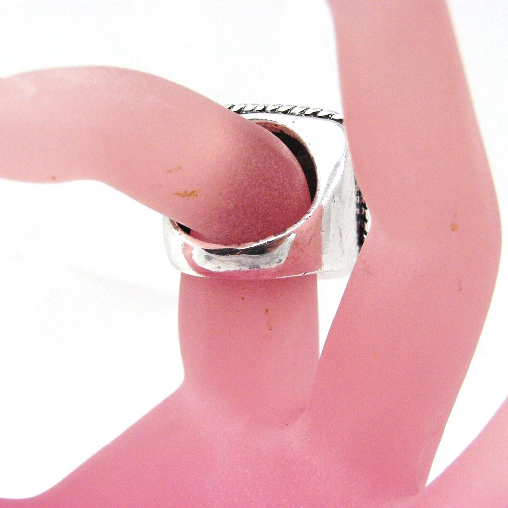 Designer Ring 'Cunégonde' Black Silver
