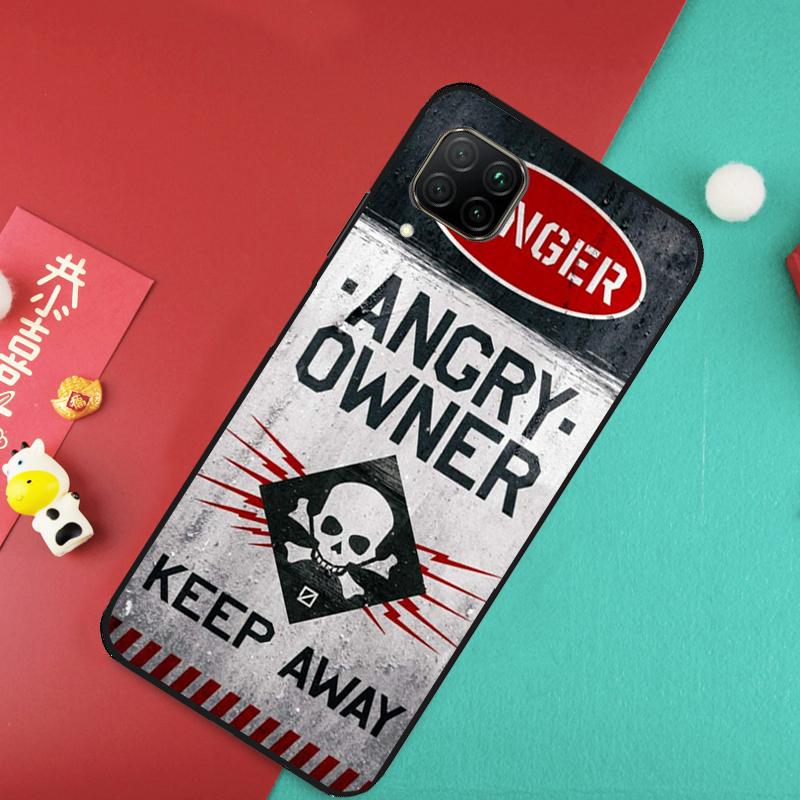 

Warning Angry Danger Owner For Huawei Nova 9 10 SE 11 Pro 7i 8i 11i 12i Y73 Y72 Y61 Y91 Y90 Y70 Y60 P30 P40 Lite Case Huawei Nova Y70
