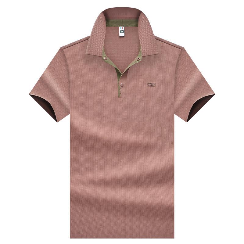 Short-sleeved POLO shirt, men's pure cotton breathable T-shirt, business casual lapel top