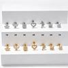 Stainless Steel Zirconia Inlaid Heart & Butterfly Ear Bone and Lip Stud Piercing Jewelry