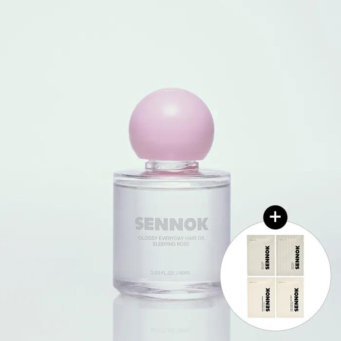 

Глянцевое масло для ежедневного ухода за волосами Sleeping Rose 60 мл + [Бесплатно] Sennok уход за телом и волосами 4 вида (7млX4)