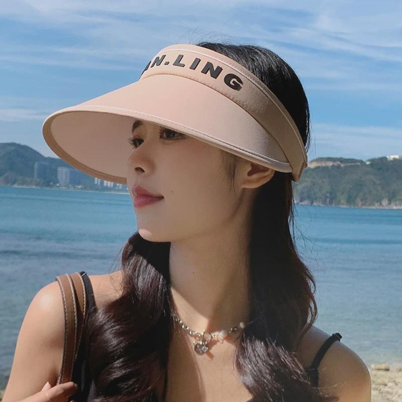 Arrival Topless Hat Japanese and Korean Minimalist All-Matching Hat Women's Spring and Summer Outdoor Sports Face-Looking Small Sun Protection Sun Hat