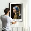 Poster In Frame Vermeer Girl with a Pearl