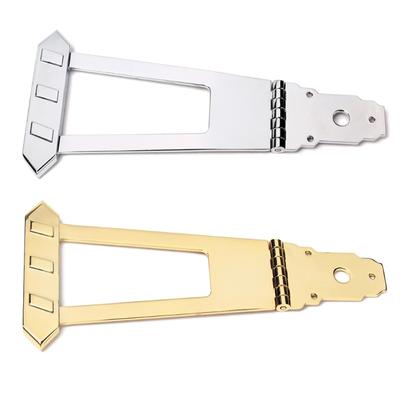 Metal Archtop Guitar Bass Tailpiece Bridge Replacement 6 String Guitar Trapeze Tailpiece Bridge for Jazzes Guitar Bass