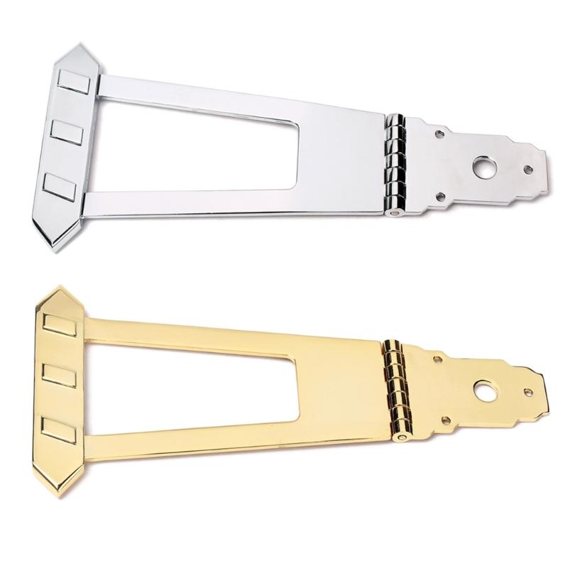 Metal Archtop Guitar Bass Tailpiece Bridge Replacement 6 String Guitar Trapeze Tailpiece Bridge for Jazzes Guitar Bass
