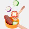 Kids' Wooden Cooking Set: Pretend Play Pots, Pans, and Utensils for Fun Simulation Cooking