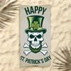 Art Patrick's Day Towel Polyester Beach Towel Quick Dry Sand Free Bath Towel for Summer Pool Travel Vacation