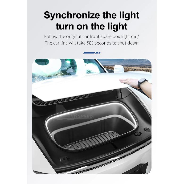 Front Trunk Light for Tesla Model Y Juniper Launch 2025 Magnetic Induction Switch LED Light Trim Car Accessories