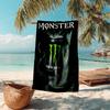 Beweis Strandtuch mit Monster Energy LOGO Muster - weich, saugfähig, schnelltrocknend, maschinenwaschbar - perfekt zum Schwimmen, Camping, Baden