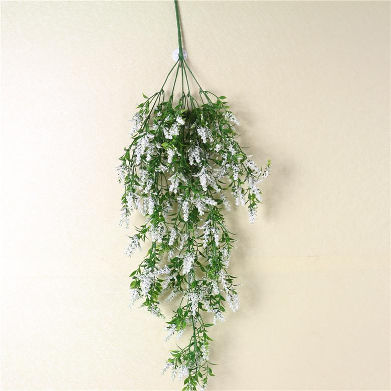 1 Stück Neue Simulationspflanze Blumenwand Künstliche Hänge-Lavendel Heimdekoration Wohnzimmer Küche Schlafzimmer Dekoration