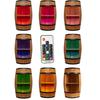 Creative Cooper Wooden Barrel Wine Rack Cabinet Bar Storage Furniture Bottle Alcohol Minibar Garden Bar 80cm Oak