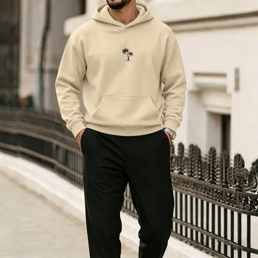 Men's Hawaiian Print Hoodie Casual Pullover for Beach Vacation Everyday Wear