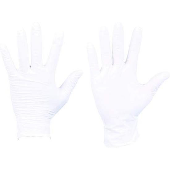 

TRUSCO Disposable Nitrile Gloves with 100 White Ultra-Thin Powder, count, Small, белый