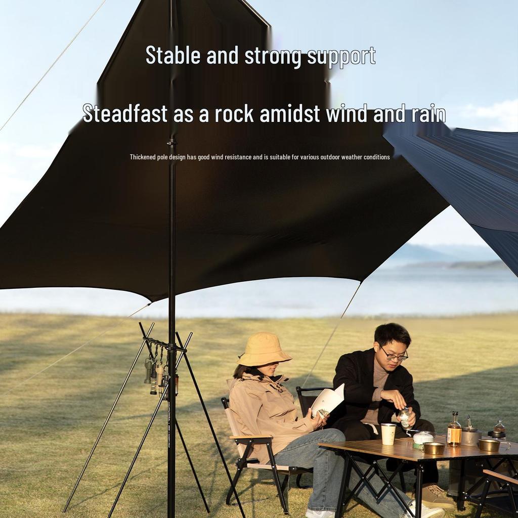 Lightweight Aluminum Telescopic Tent Pole for Outdoor Camping