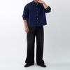 Onl Men Crop Shirt Sky Blue Oxford