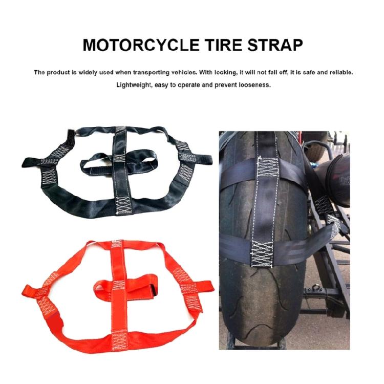 Motorcycle Rear Wheel Tie Down Strap Rear Wheel Transport Balance Tire Straps