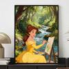 Disney Belle painting in forest 5D handmade diy diamond painting, home wall decoration