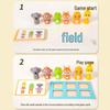 Children's Interactive Animal Park Queueing & Swapping Educational Blocks Tabletop Game