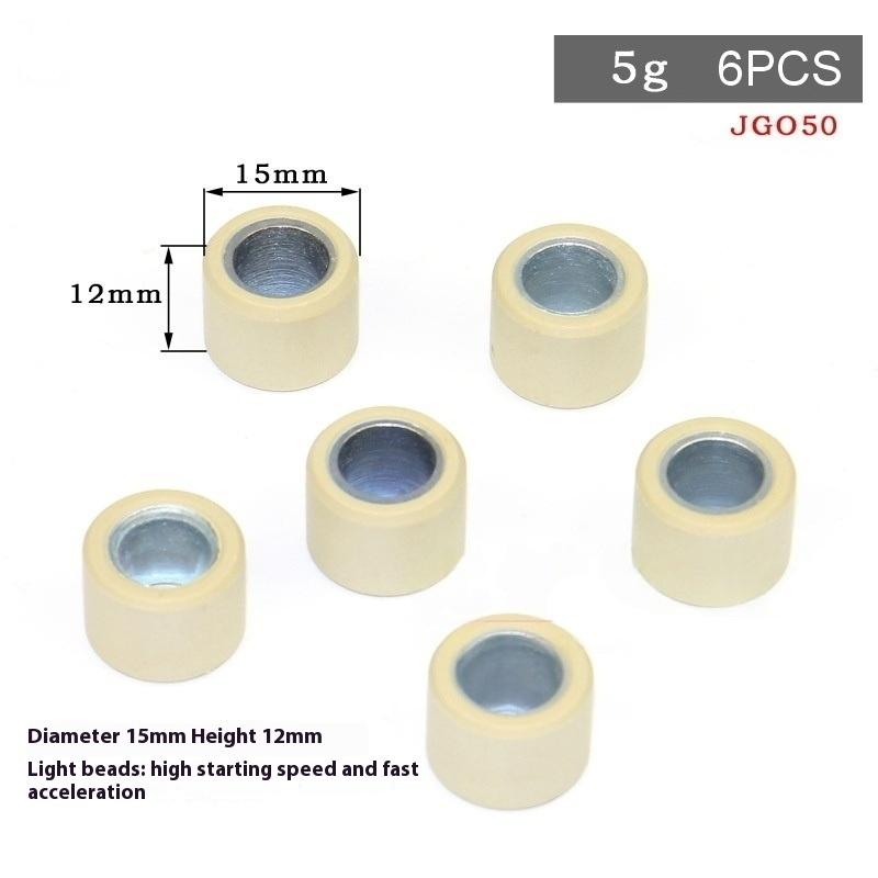 6Pcs Diy Accessories For Jog50 Jog90 Driving Wheel Variator Roller Modified Scooter Engine Parts