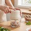 Portable Baby Food Processor 350ml Vegetable Grinder Electric Garlic Chopper  Garlic Processing