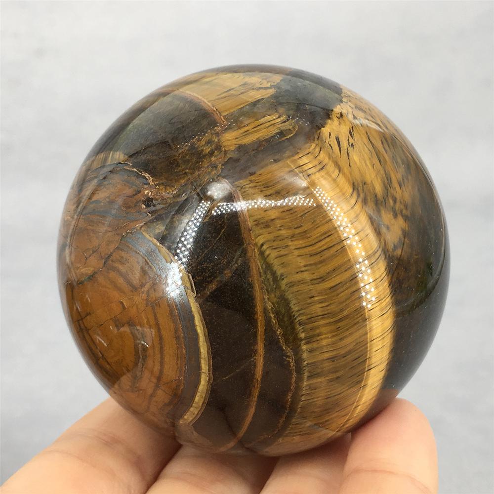 Natuurlijke Kristal Tijgeroog Bal Kwarts Massage Gepolijste Bollen Reiki Genezing Prachtige Kamerdecoratie Steen Bal Souvenirs Cadeau (as the picture,Diameter 4-5cm)