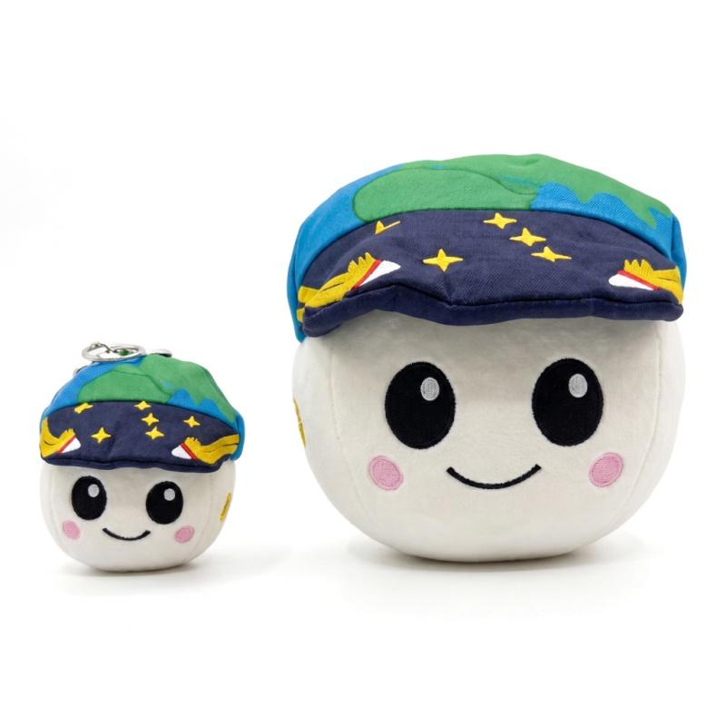 Multicolor Embroidered Hat Plush Toy Set For Kids Collectible Stuffed Soft Dolls With Keychains Waist Waist