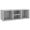 Banc à chaussures - vidaXL - 105x35x35 cm - Gris béton - 4 compartiments - Aggloméré