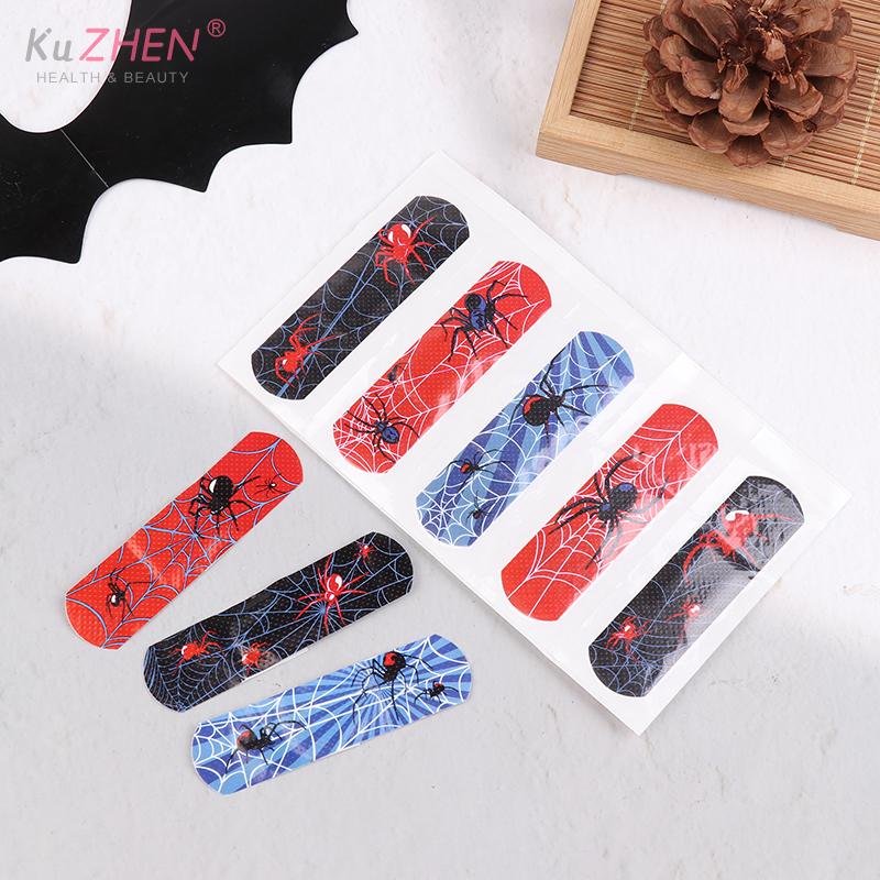30pcs Cartoon Cute Spider Band Aid Wound Dressing Patch Plaster Skin Tape First Aid Disposable Breathable Adhesive Bandages