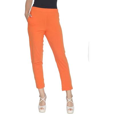 Lyra Women Solid Premium Cotton Kurtipant | Mid-Waist | Fashionwear